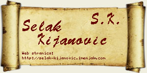 Selak Kijanović vizit kartica
